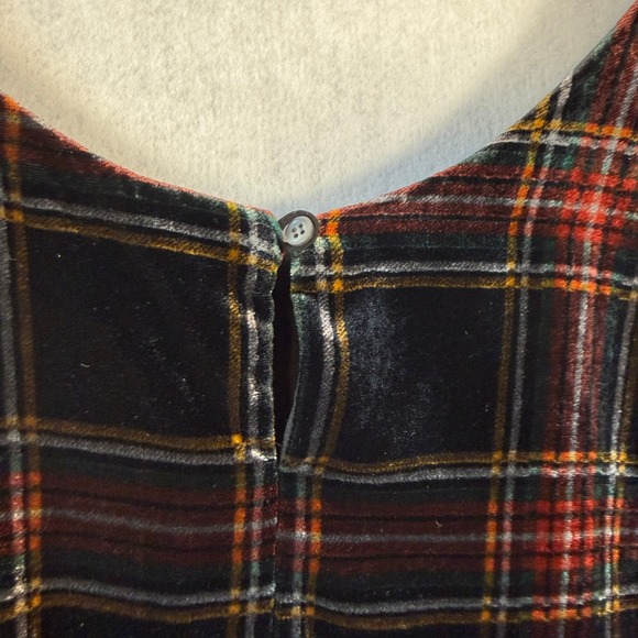 J.Crew Stewart Tartan Velvet Plaid Top 16 NWT - Picture 7 of 10